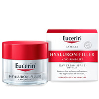 Eucerin Hyaluron Filler + Volume-Lift Anti-Ageing Day Cream, Hydrates Dry Skin with SPF 15, 50ml