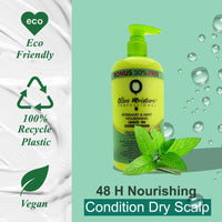 Olive Moisture Professional Leave-In Conditioner, Rosemary & Mint, 473 ml – Deep Hydration for Damaged Hair, Detangles & Softens, With Olive Oil & Shea, Lightweight No-Rinse Formula