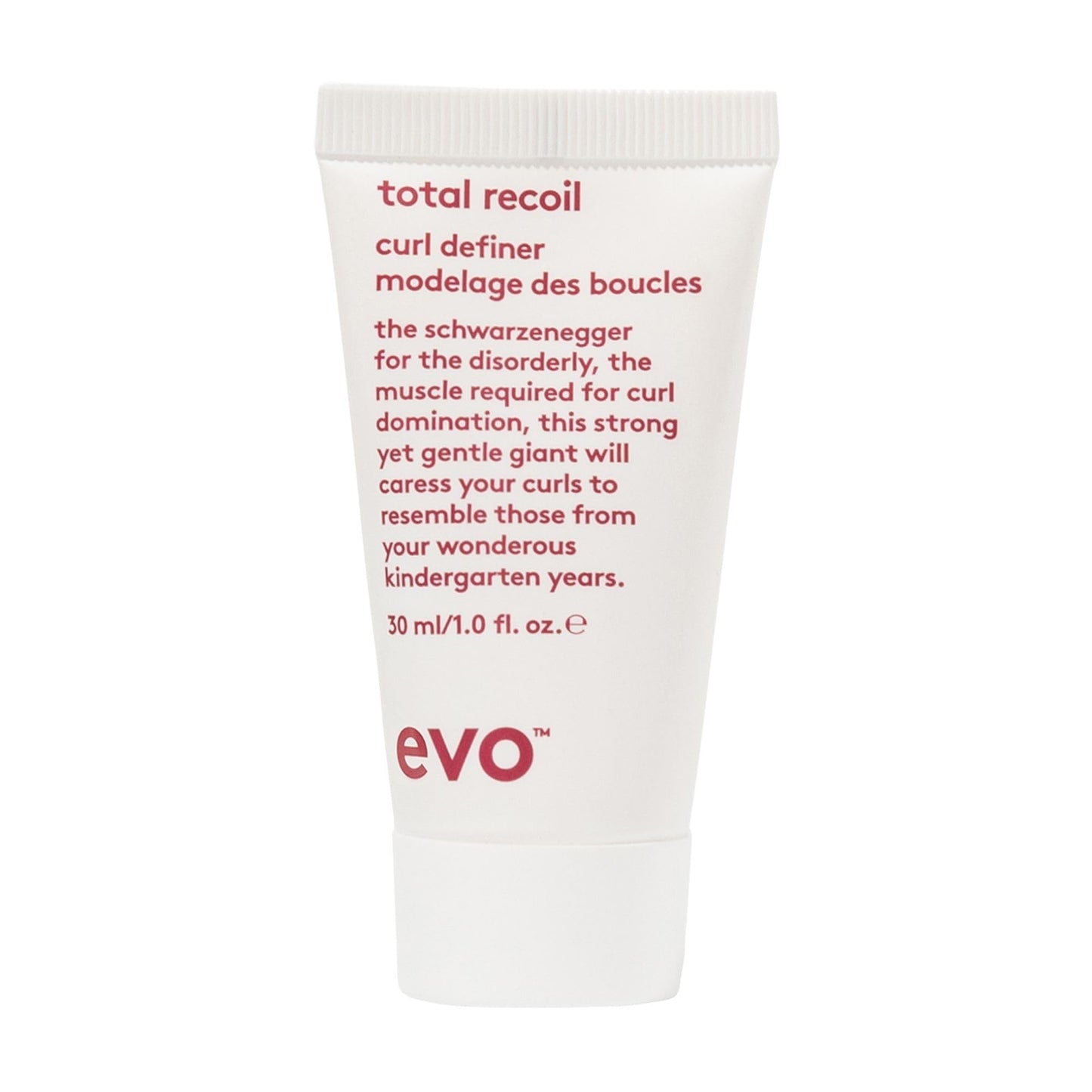 EVO evo Total Recoil Curl Definer - Strong Hold Defining Cream - Enhances Natural Curl Pattern & Reduces Frizz - Humidity Control - Travel Size, 30ml / 1.01fl.oz