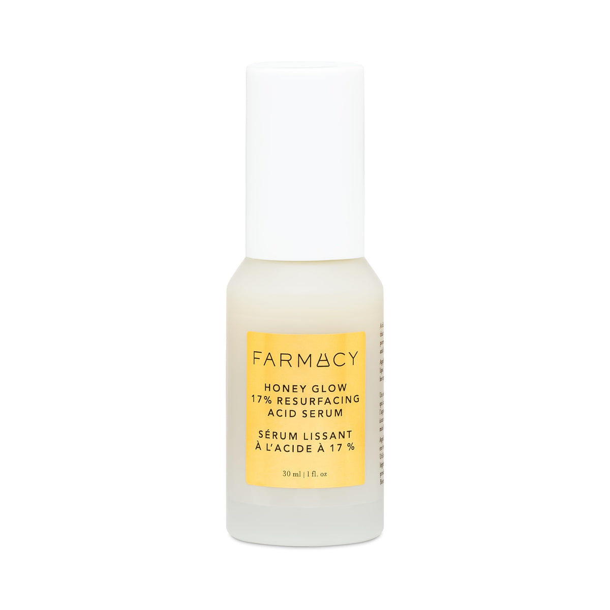 Farmacy Honey Glow 17% AHA & BHA Resurfacing Night Serum - Facial Serum with Hyaluronic Acid - Reduces Fine Lines & Pores (30ml)