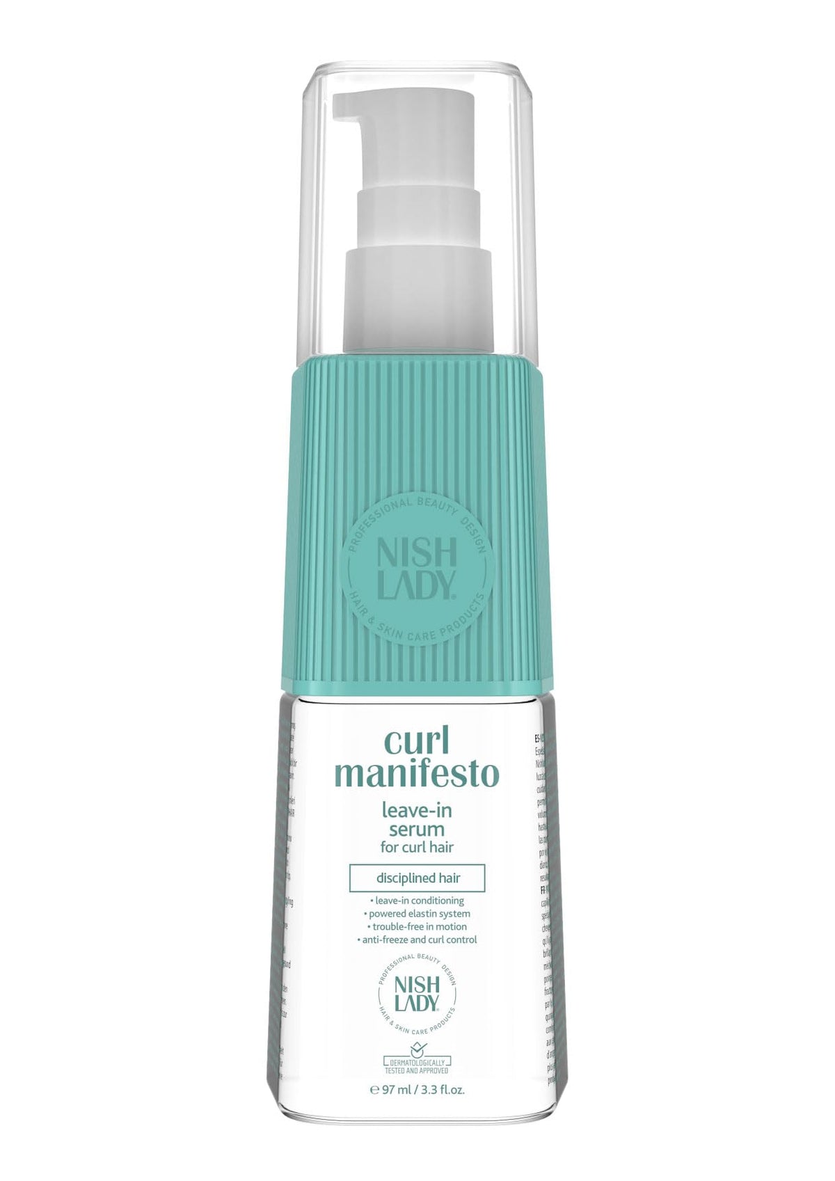 nishlady Nishlady Curl Manifesto Clarifying Leave-in Serum for Cur Hair, 97 ml | Disciplined Hair Curl Serum | Repairs the Broken Hair (97 ml, Hair Serum)