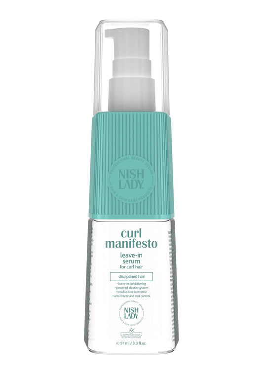 nishlady Nishlady Curl Manifesto Clarifying Leave-in Serum for Cur Hair, 97 ml | Disciplined Hair Curl Serum | Repairs the Broken Hair (97 ml, Hair Serum)
