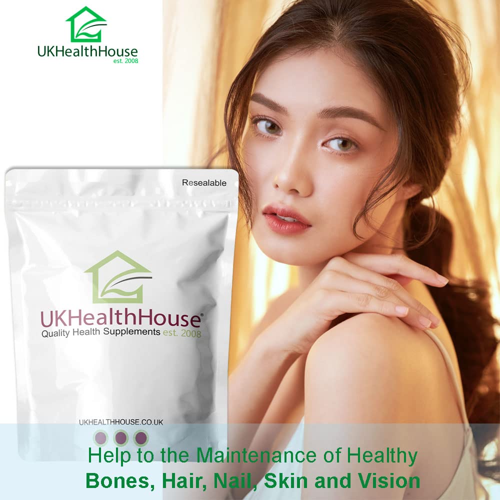 UKHealthHouse Zinc Citrate - 50mg x 120 - High Strength - Healthy Hair, Skin, Nails, Vision & Hormone Balance - Vegetarian & Vegan - General Health
