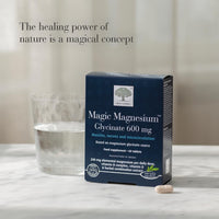 New Nordic Magnesium Glycinate | 600 mg Extra Strength | Sleep and Muscle Support for Women and Men | Pine Bark and Long Pepper Extract | 60 Tablets