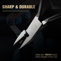 FERYES Ingrown Toenail Clippers Straight Blade Toe Nail Clippers for Thick Nails for Seniors, Stainless Steel Nail Clippers for Thick Toenails - Ultra-Slim 16mm Blade Fingernail Clippers