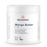 Naissance Refined Mango Butter (No. 304) - 500g - Moisturising and Nourishing - for Aromatherapy, Skincare, Haircare, Massage and DIY Beauty Recipes