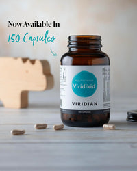 Viridian - ViridiKid Multivitamin & Mineral Capsules | Essential Nutritional Support for Kids 2+ | Pure Formula with Vitamins A, B, C, D, E, K, Zinc, Iron | Easy-to-Swallow Microcapsules | 150 Caps