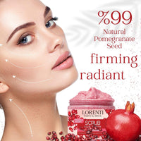 Lorenti Apricot Scrub 500 ML Face & Body | Firming & Radiant Supports Collagen Production Anti Aging and Wrinkle
