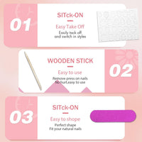 Ombre French False Nails Short Oval, SXVME French Press on Nails Short, Gradient Pink Full Cover Fake Nails Almond, Elegant Ombre Pink Nails Press on, Acrylic Stick on Nails for Women Daily Wear