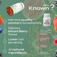 Known Delicious Debloat Gut Support Gummies - 2 Billion CFU Bacillus Coagulans & Vitamin C - Natural Mixed Berry Flavour - 60 Gummies, 1 Month Supply