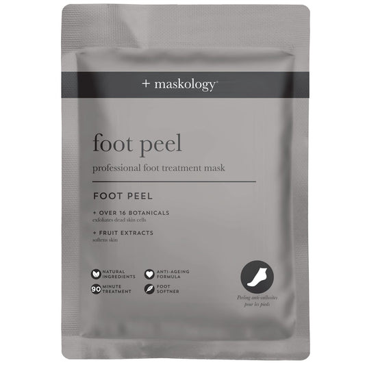 MASKOLOGY FOOT PEEL Professional Foot Treatment 40g | Exfoliating Foot Mask | 100% Plant Based | Hydrating | Foot Peel Mask with Botanical & Fruit Extracts |