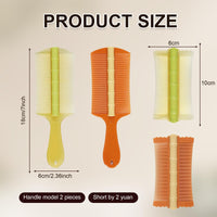 Liameph 2PCS Psoriasis Comb,Dandruff Comb,Double Sided Fine Teeth Comb,with Handle Head Lice Comb,for the Removal of Dandruff Fleas Lice Dandruff and Tangled Hair (Green,Yellow)