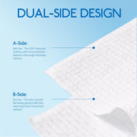 AONAT Clean Towels XL,Face Towels,Disposable Face Towelette,26 X 30 cm Super Soft Biodegradable Dry Facial Hand Clean Towels,Makeup Remover Dry Wipes,for Sensitive Skin,50 Ct,1 Pack