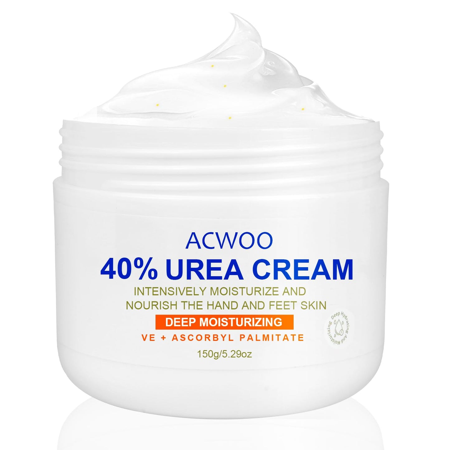 ACWOO Urea Cream 40%, Urea Foot Cream, 150g Urea Cream for Feet, Urea Foot & Hand Cream for Cracked Heels and Dry Skin, Foot Nourishing Frost for Callus Remover, 40% Urea Lotion for Feet