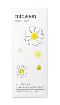 mixsoon Daisy Toner - Pure Daisy Flower Extract for Vibrant & Refined Skin, 2-in-1 Wiping & Absorption Toner to Restore Moisture & Balance Redness, 300ml