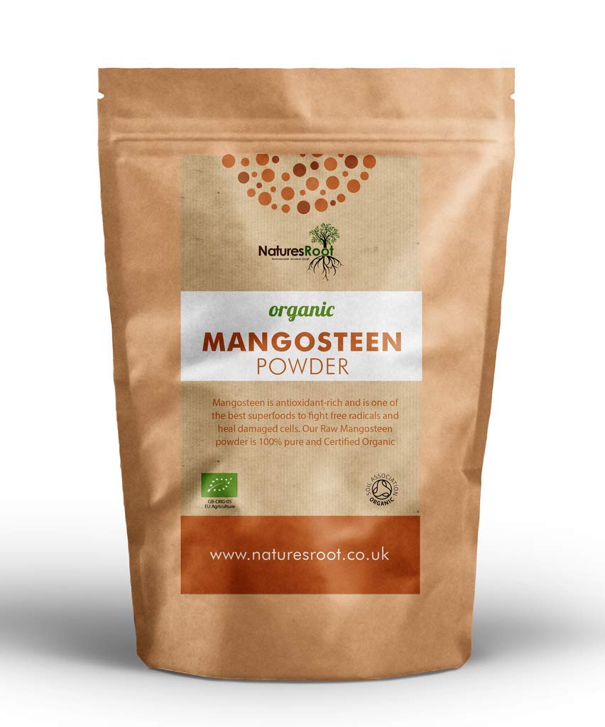 Natures Root Nature’s Root Organic Mangosteen Powder 125g - Garcinia Mangostana | Freeze Dried Powder | Anti-Ageing Superfood