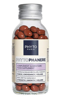 PHYTO 120 Capsules Phytophanere Natural Hair Loss, Nail & Skin Supplement for Men & Women, Biotin & Vitamin B6 Enriched, Antioxidant-Rich Carrot & Vitamin E, Energy & Tissue Formation, 2-Month Supply