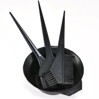 Aswewamt 5Pcs Hair Dye Bowl and Brush Kit Hairdressing Cape Double-Sided Coloring Comb Hair Salon Hairdressing for Women Men, Purple