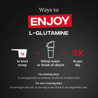 Reflex Nutrition L Glutamine Powder 250g (5g per Serving, 50 Servings) – Pure L Glutamine Amino Acid – Unflavoured Pre & Post Workout Nutritional Supplement