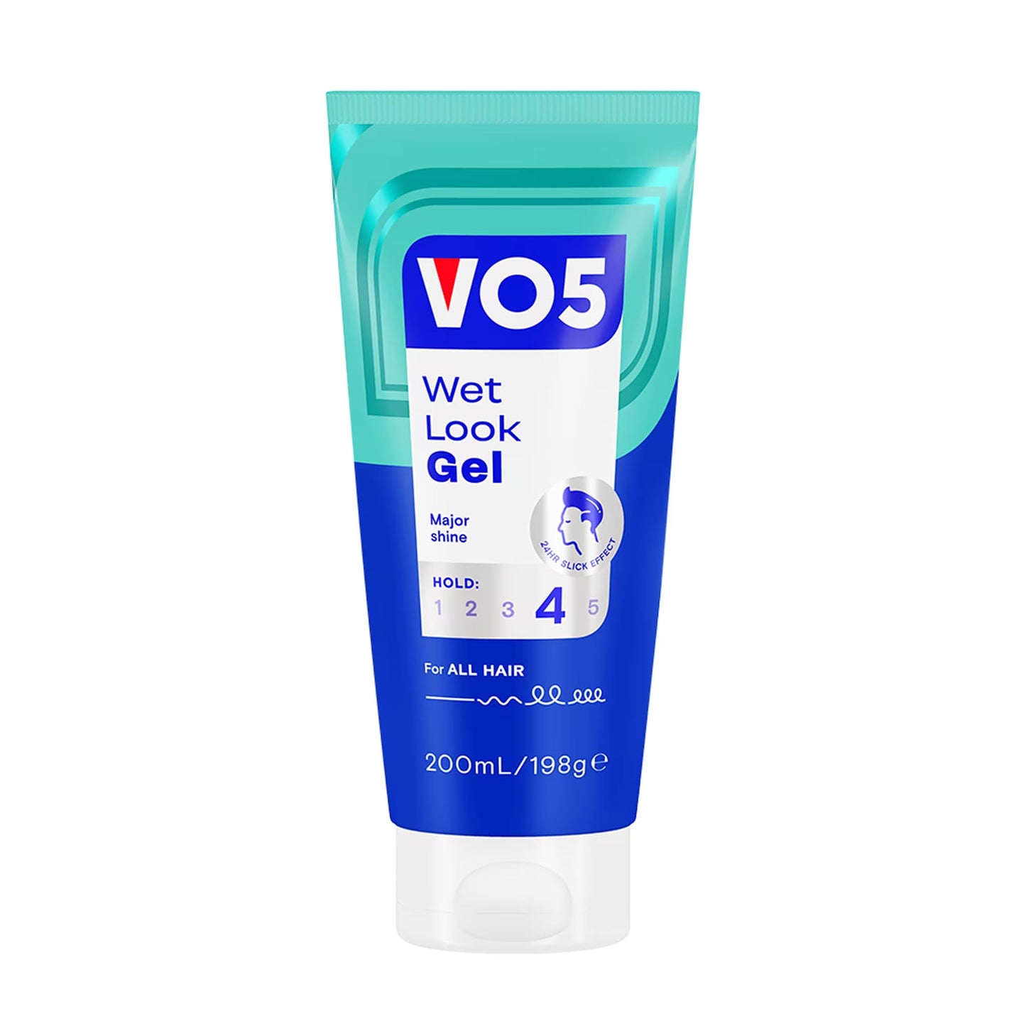 VO5 Wet Look Styling Gel, High Shine Hair Styling Product, Long-Lasting Maximum Hold, Quick-Drying, Non-Sticky, for Slick Back & Wet Looks, 200ml