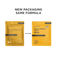 BeautyPro BEAUTYPRO HYALURONIC ACID Face Mask Hydrating Anti-Ageing Anti-Inflammatory Bamboo Sheet Mask Natural Moisturising Korean Vegan Skincare 100% Biodegradable Multi Award Winning