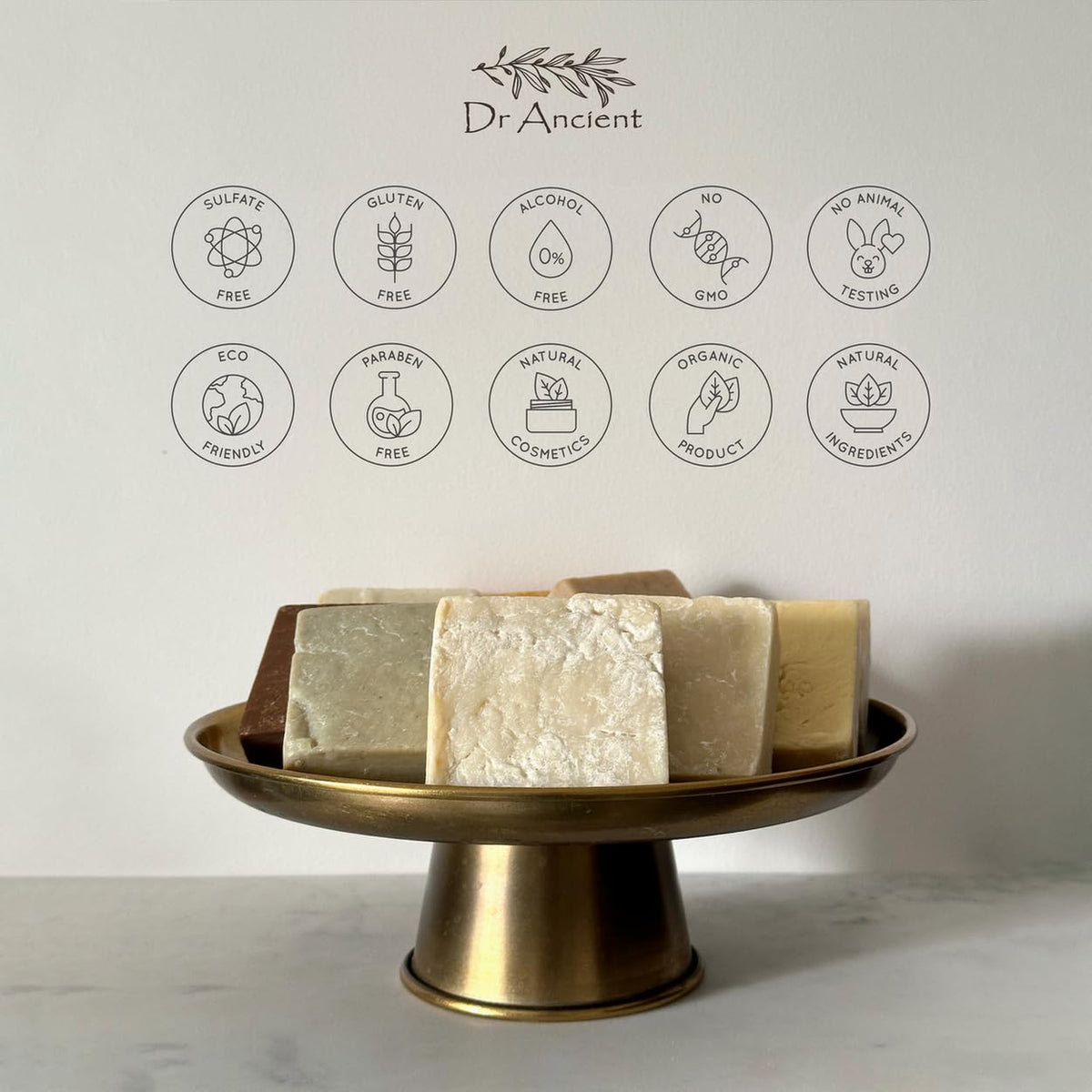 Dr.Ancient Stinging Nettle Soap Bar Organic Natural Vegan Traditional Handmade Antique - Anti-Dandruff, For Acne, Peeling, Healthy Hair - No Chemicals, Pure Natural Soaps!