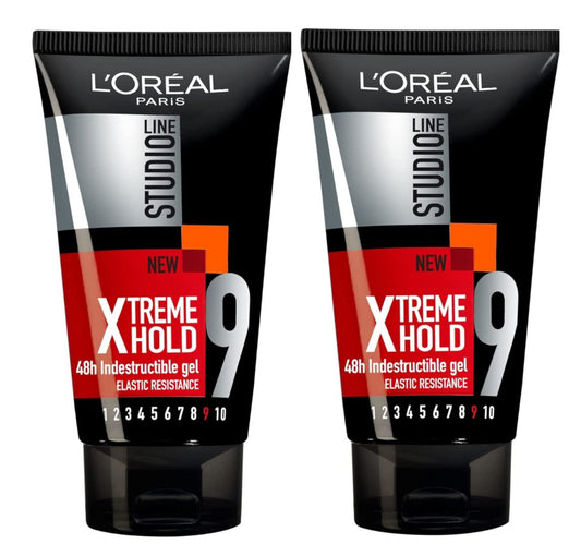 L'oreal Studio Line (Pack of 2) Xtreme Hold 48H Indestructible Gel X 150 ml