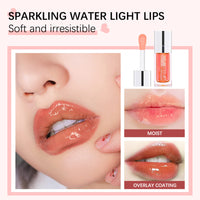 Newvenper 3PCS Hydrating Lip Glow Oil Long Lasting Plumping Lip Gloss Transparent Toot Lip Balm Moisturizing Lip Oil Repairing Lip Lines and Prevents Dry Cracked for Lip Care and Dry Lips 1#+2#+3#