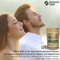 Nature's Well Vegan Multivitamins & Minerals with High Strength B12, D3 & K2, 90 Capsules – Halal & Kosher, Made in UK by Nature’s Well, Designed for Vegans & Vegetarians - Pouch