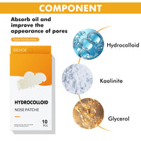 Generic Hydrocolloid Nose Strips for Blackhead Removal, Deep Cleansing Pore Strips to Absorb Oil and Dirt, Acne Treatment Patches for Nose, Invisible Spot Stickers for Men and Women (10 Count)
