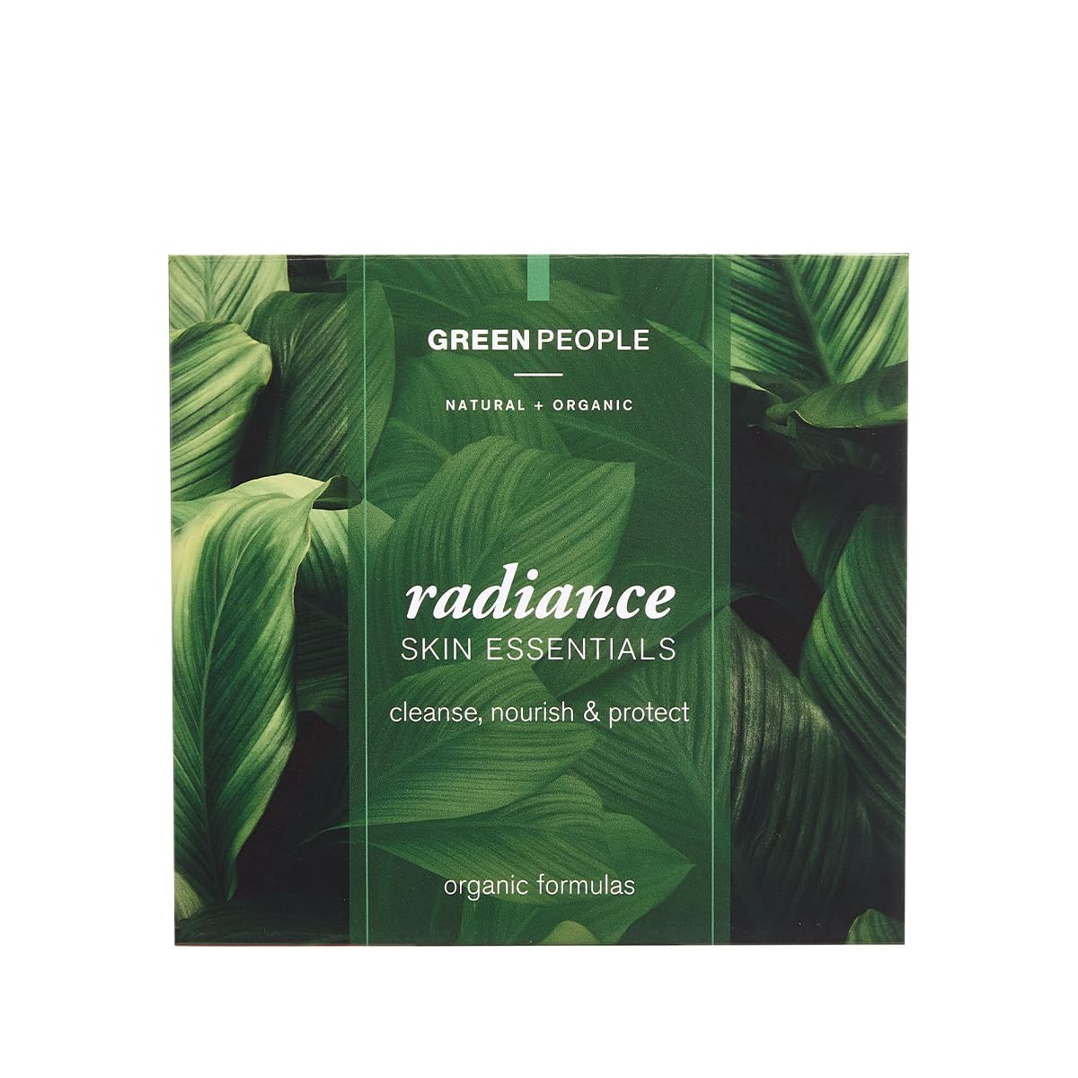 Green People Radiance Skin Essentials Set | Natural & Organic Skin Care Routine Gift Set | Natural Beauty Mini Gift Set for Normal Skin, Dry Skin | Paraben Free & Ethanol Free | Cruelty Free & Vegan