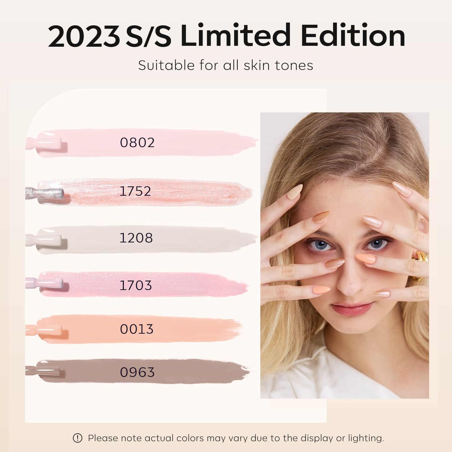 Modelones Gel Nail Polish Nude Pink, 6 Colors Spring Gel Polish Set Nude Glitter French Manicure Shellac Nail Polish Milky White UV Gel Nail Polish Pink DIY Salon Gift for Woman