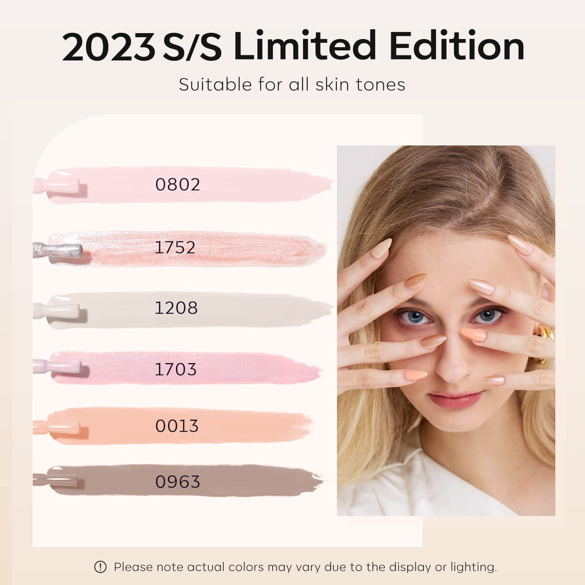modelones Modelones Gel Nail Polish Set, 6 Colors Pink Nude Gel Polish Milky White Gel Nail Polish Set Soak Off Glitter Nail Gel Nail Art DIY Manicure Salon and Home for Women