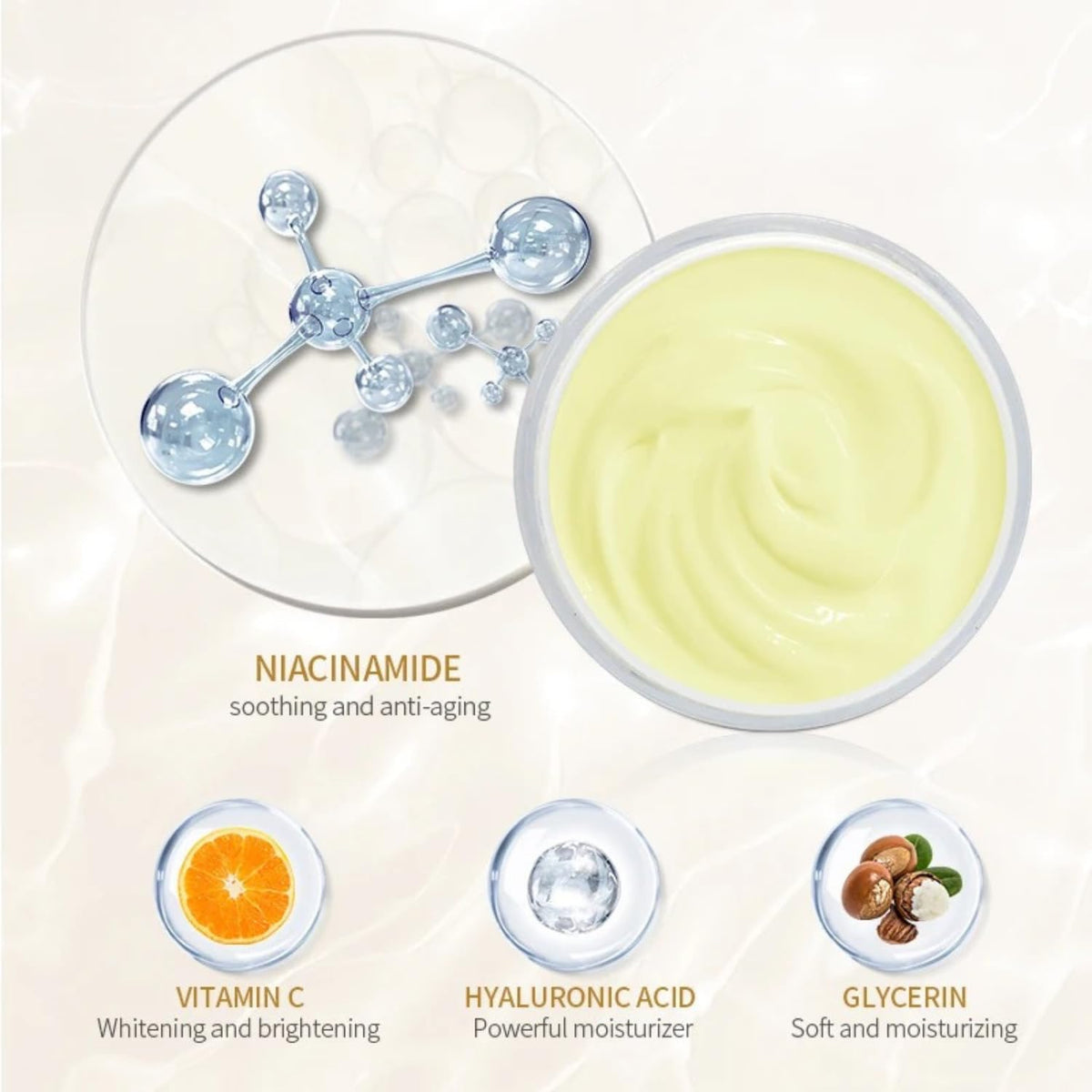 Kangodia beauty Clementine Vitamin C Face Cream, Dart Sport Remover, Face Moisturiser, Anti Aging Cream, Natural Repair Oxidant Lift Essence Face Cream, Hyaluronic Acid Moisturiser, Vegan Face Cream