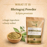 Natures Root Pure Bhringraj Powder 250g - For Healthy Hair Growth | Eclipta Alba Powder | For a Dandruff-Free Scalp