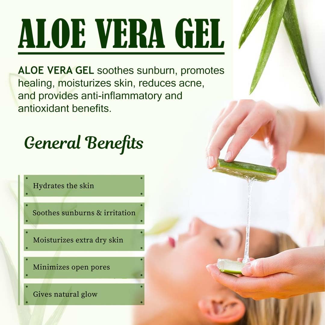 SUPREMELY Supremely Naturals Aloe Vera Gel | Nourishing Care for Hair, Skin, and Face | A Multi-Purpose Miracle for Head-to-Toe Hydration and Care
