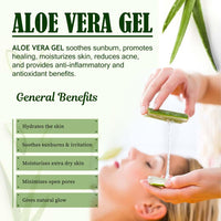 SUPREMELY Supremely Naturals Aloe Vera Gel | Nourishing Care for Hair, Skin, and Face | A Multi-Purpose Miracle for Head-to-Toe Hydration and Care