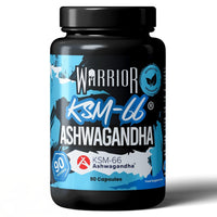 Warrior Ashwagandha KSM 66 – 300mg Ashwagandha Root Extract, High Strength Adaptogen for Stress Relief, Cortisol, Immune System Booster, & Energy Booster for Tiredness – Sleep Supplement – 90 Capsules
