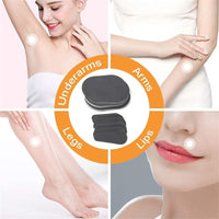 Tiuimk Set 80pcs Hair Removal Exfoliating Pads Smooth Legs Skin Arm Face Hair Remover Away