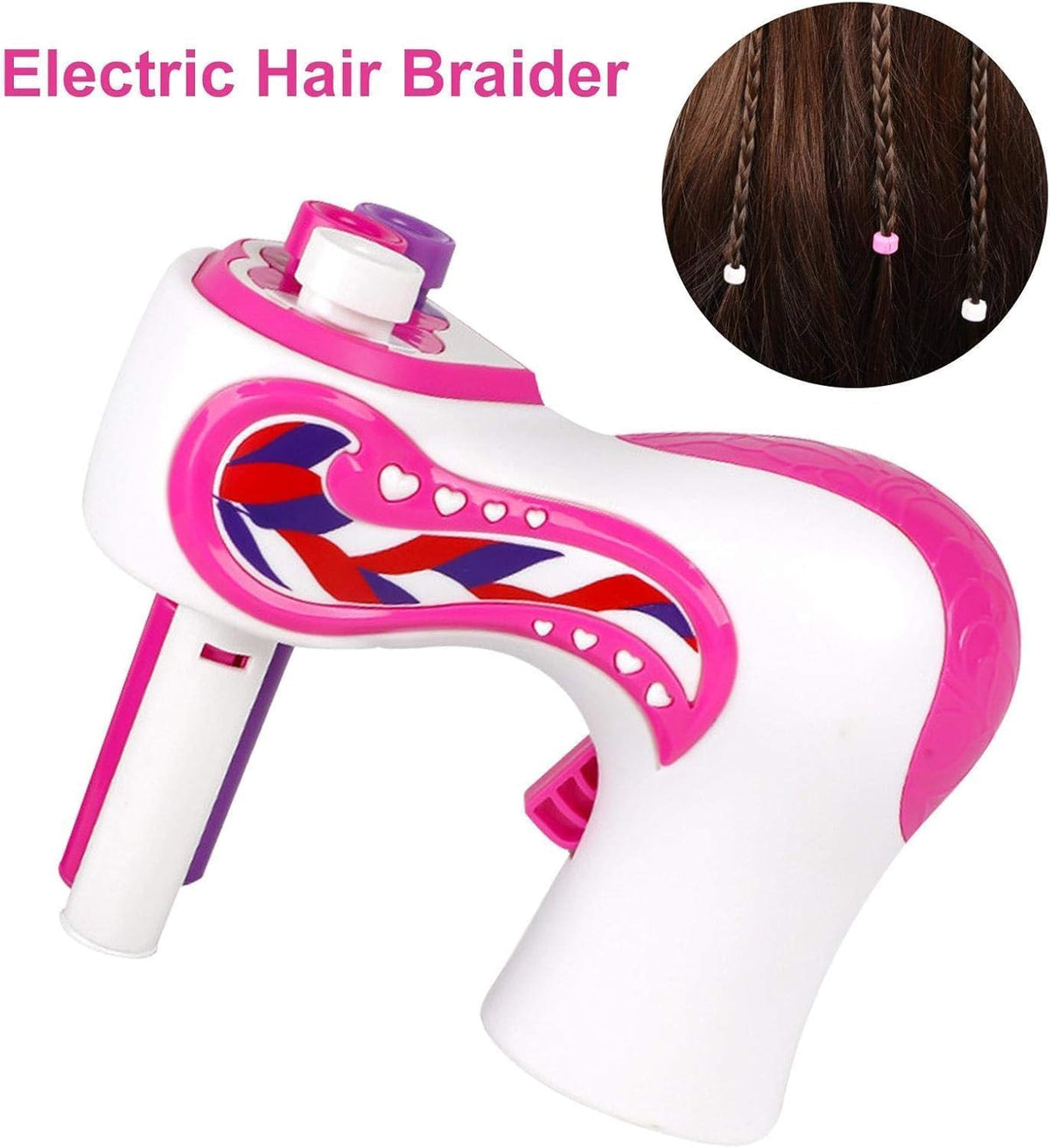 CYJXL Hair Braiding Machine, Automatic Braiding Machine With Comb, Electric Hair Braiding Machine Quick Twist 3 Actions Magic Tool For DIY Hairdresser, Hairstyling Set