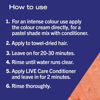 Schwarzkopf LIVE Ultra Brights Vibrant Orange Semi-Permanent Hair Dye 085, Orange Hair Dye for Bright or Pastel Orange Hair Colour, Vibrant Colour Lasts up to 15 Washes