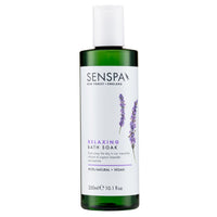 SenSpa Relaxing Lavender Bath Soak - 250ml Vegan Bubble Bath for Women & Men, Luxury Natural Bubble Bath Wash with Organic Lavender, Bath Additives Spa Gifts - Mens/Womens Luxury Bath Products