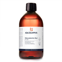Naissance Macadamia Nut Oil (No. 234) - 450ml - Natural, Refined, Moisturiser - for Hair, Skin, Face, Body, DIY Beauty and Massage Blends