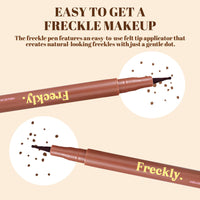 Generic Felt Tip Freckle Stamp, Effortless, Natural-Looking Freckle Tint. Quick-Drying, Waterproof, Long-Lasting Pen. Skin-Friendly Makeup for Faux Freckles(#Medium)