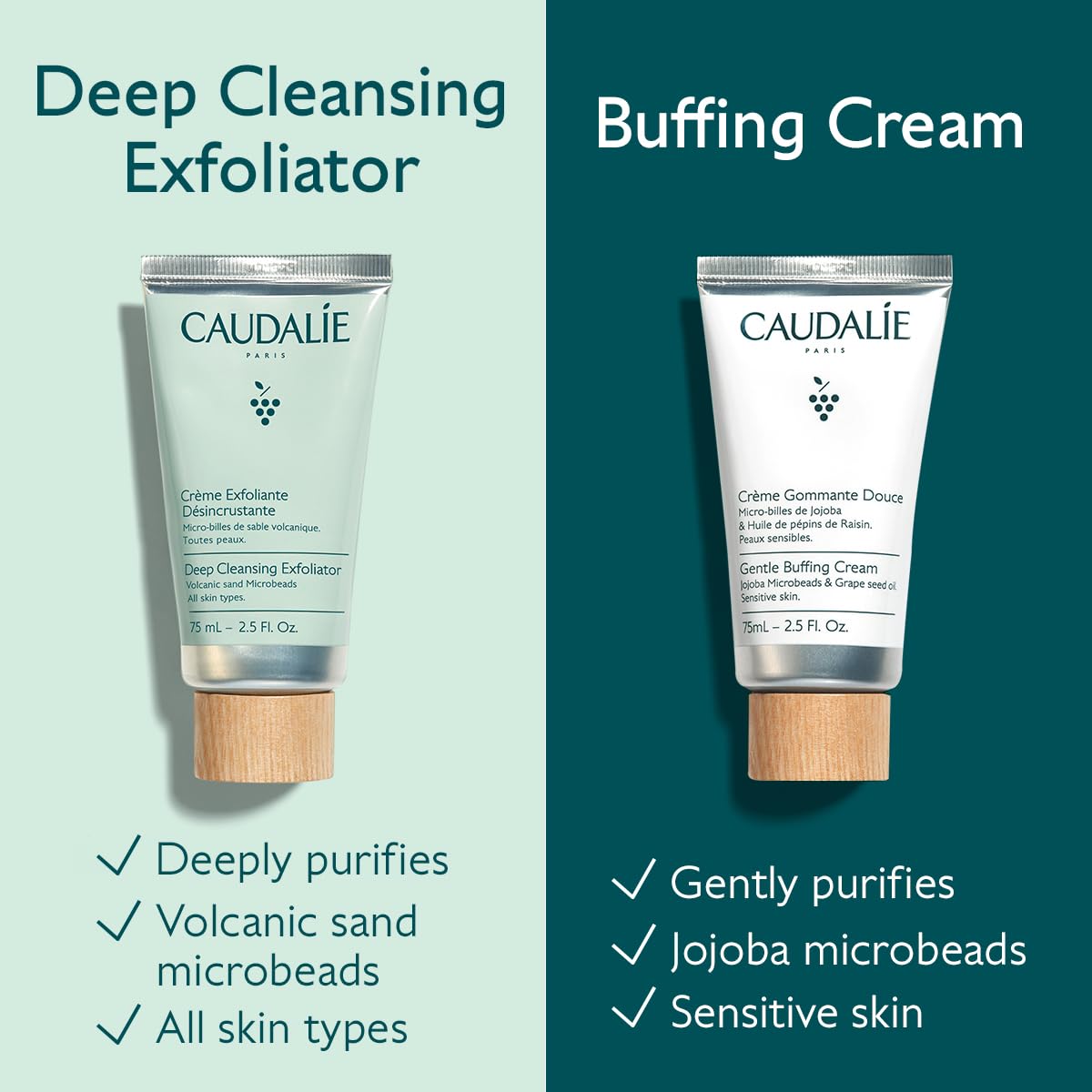 Caudalie Deep Cleansing Exfoliator - 75 mL