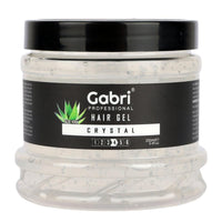 G Gabri Gabri Professional Hair Gel Series 250 ml - Strong Hold Hair Styling Gels - High Gloss, Anti-Frizz Effect, Edge Control - For All Hair Types (250 g (1 Pack), Crystal)