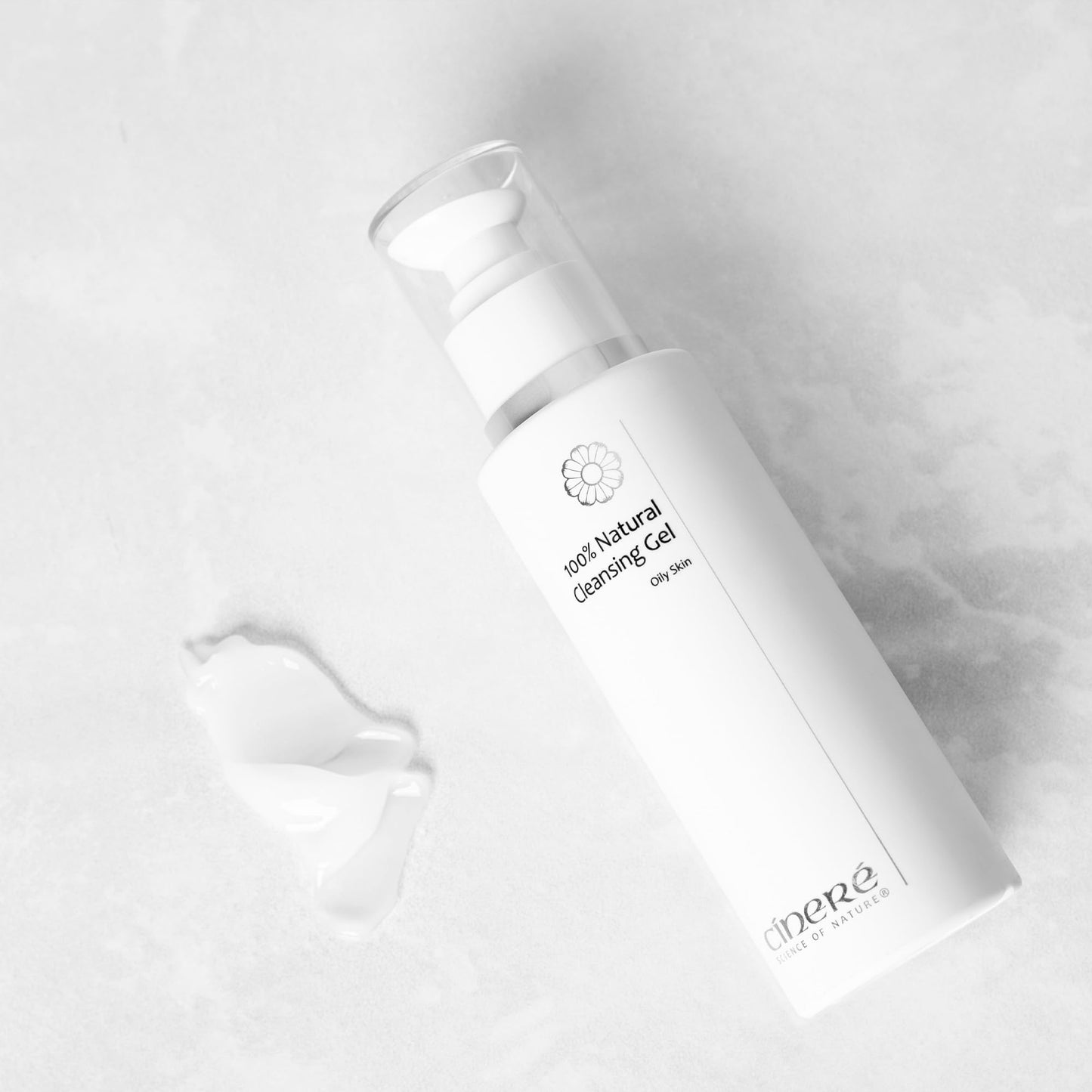 Cinere 100% Natural Cleansing Gel For Oily Skin 150ml | Soap free | Face Cleanser for Acne Prone & Blemish Prone Skin | Cleanser for Oil Control | Glowing Face Wash | Daily Gentle Facial Wash