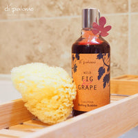 Di Palomo Vegan Wild Fig & Grape Luxury Bathing Bubbles 300ml. Foaming Bubble Bath. Luxury Shower Gel & Body Wash with Nourishing Skin Care. Bath Foam Gifts for Her. Vegan Relaxation Gifts for Women.