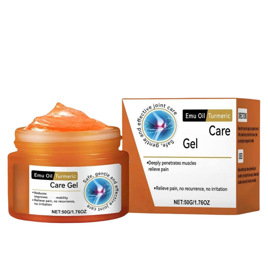 Xinyig 50g Em/u Oil Turmeric Pain Relief Gel,Massage Oil for Pain Relief,Instant Soothing Joi/NTS Massage Gel,Emu Muscle and Join/T Cream,Massage Gel for Muscle Joi/Nt Pain Relief,Soothing Body Repair Cream