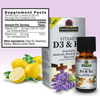 Generic Natural's Answerm Vitamin D3 & K2, 15ml